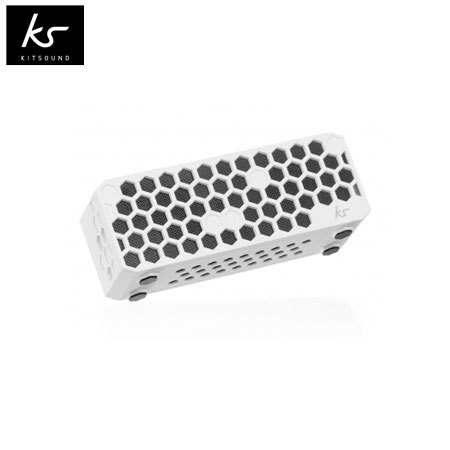 Kitsound Hive Bluetooth Wireless Portable Stereo Speaker - White
