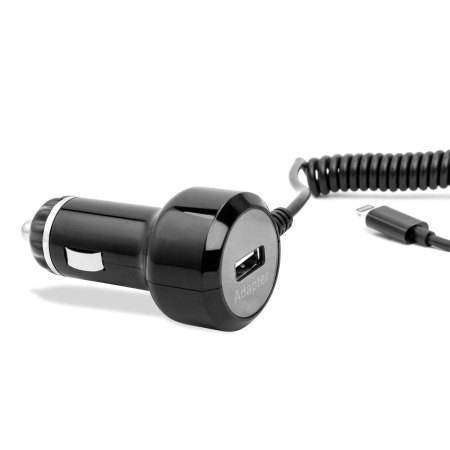 Olixar High Power Lightning Kfz Ladekabel mit USB Anschluß in Schwarz