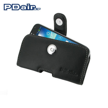 PDair Horizontal Leather Case for Samsung Galaxy S4 Mini - Black