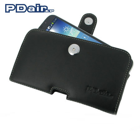 PDair Horizontal Leather Case for Samsung Galaxy Mega 6.3 - Black