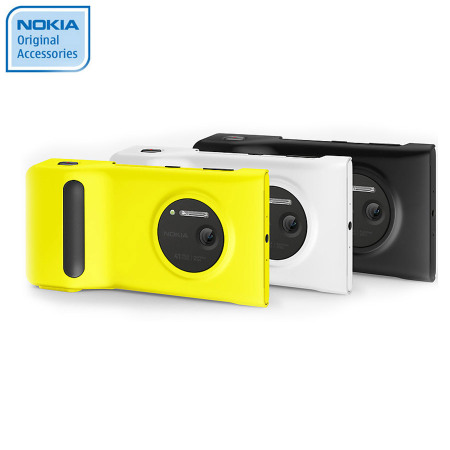 Funda Nokia Lumia 1020 estilo cámara con batería extendida Nokia PD-95G - amarilla
