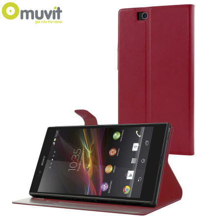 Muvit Sony Xperia Z Ultra Stick N' Stand Case - Red