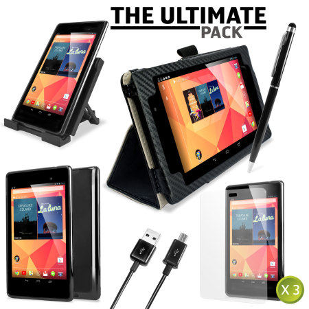 The Ultimate Google Nexus 7 2013 Accessory Pack - Black