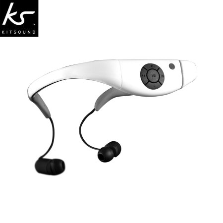 KitSound Triathlon Wasserfester MP3 Player mit eingebautem Kopfhörer