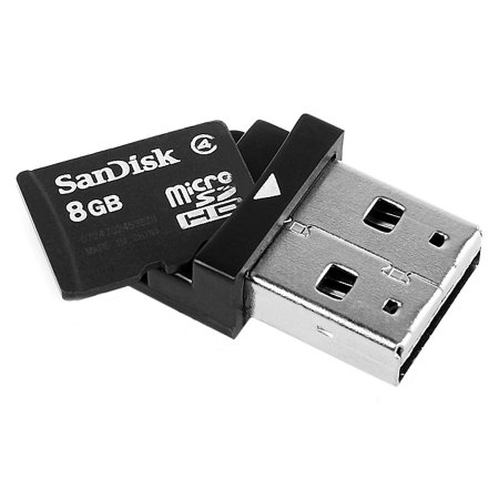 Lecteur de carte Micro SD HC Nano - Noir