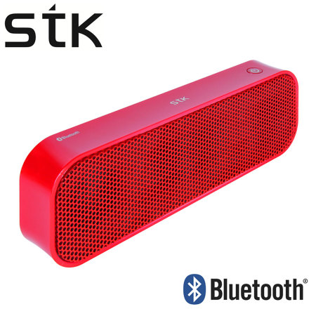 STK Portable Bluetooth Stereo Speaker - Red