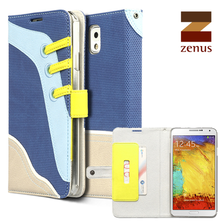 Zenus Masstige Sneakers Diary Case for Samsung Galaxy Note 3 - Blue