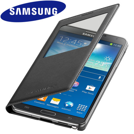 Originele Samsung Galaxy Note 3 S-View Premium Cover Case - Zwart