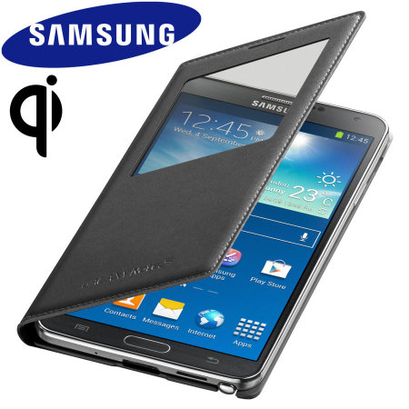 S-View Cover Samsung Galaxy Note 3 Officielle Charge sans Fil – Noire