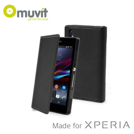 Funda Muvit Made in Paris para el Sony Xperia Z1 - Negra