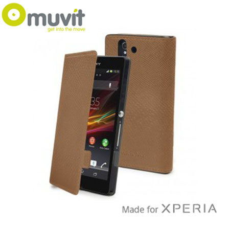 Muvit Made in Paris Case for Sony Xperia Z1 - Camel