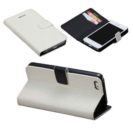 Housse iPhone 5C Wallet and Stand – Blanche