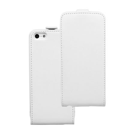 Premium iPhone 5C Flip Case - White