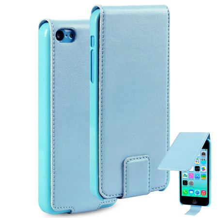 Housse iPhone 5C Premium Flip – Bleue