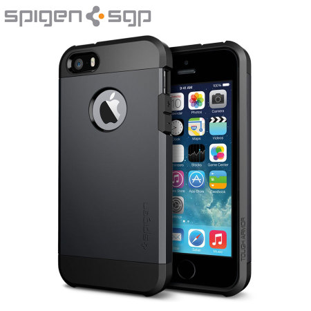Spigen SGP Tough Armor Case for iPhone 5S / 5 - Smooth Black