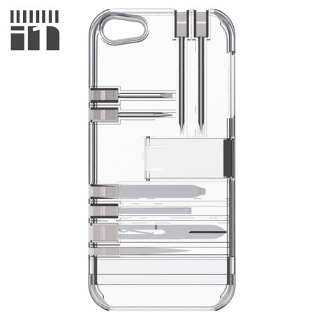 Coque Multifonction iPhone 5S / 5 – Blanche / Transparente
