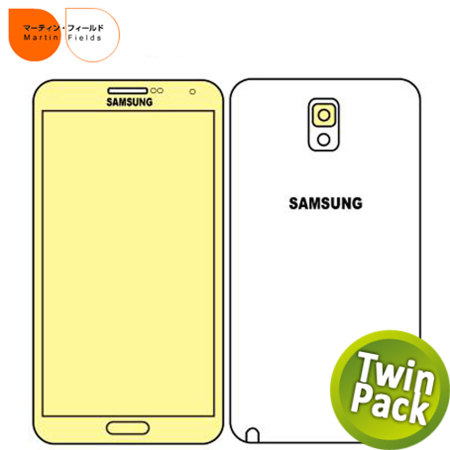 Martin Fields Screen Protector Twin Pack - Samsung Galaxy Note 3