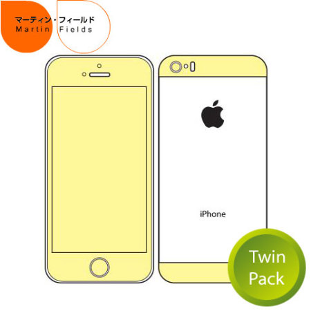 Martin Fields Twin Pack Screen Protector for iPhone 5S