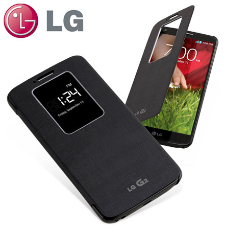 LG G2 QuickWindow Case - Zwart 