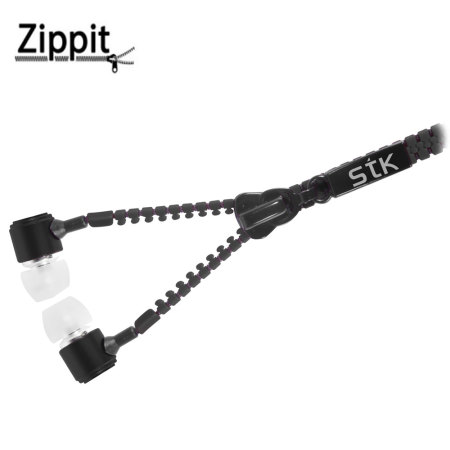 Ecouteurs 3.5 mm anti-nœud STK Zippit avec micro intégré 