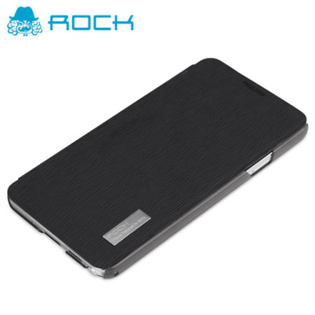 ROCK Elegant Side Flip Case for Samsung Galaxy Note 3 - Black