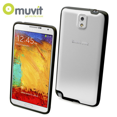 Muvit Bimat Back Case for Samsung Galaxy Note 3 - Clear / Black