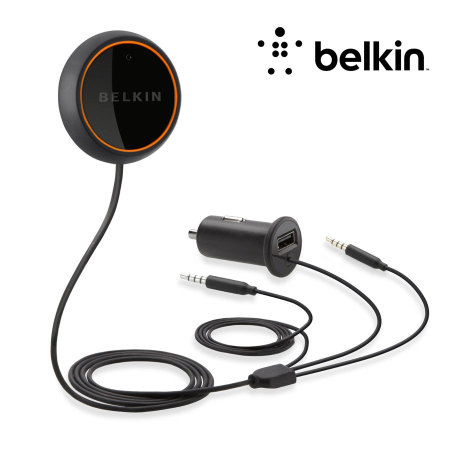 Sistema Belkin CarAudio AUX 3.5 mm - Negro / Naranja