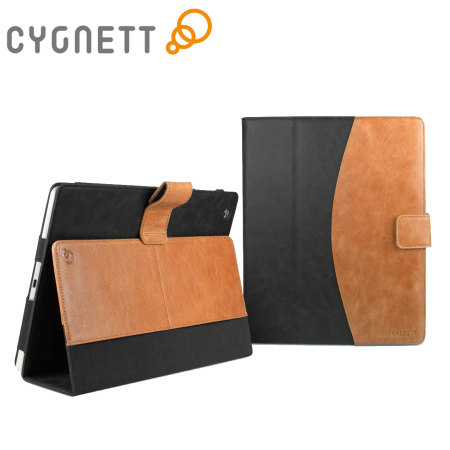 Cygnett Vintage Folio Case for iPad Air - Black / Tan