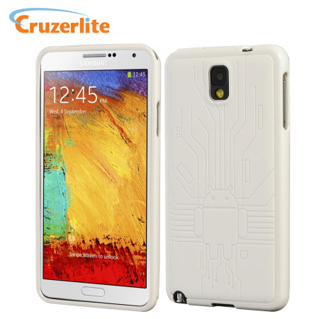 Cruzerlite Bugdroid Circuit Case for Samsung Galaxy Note 3 - White
