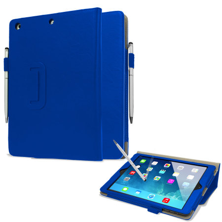Stand en Type Case voor iPad Air - Blauw