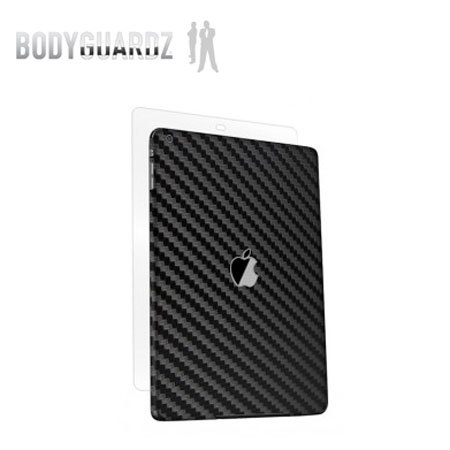 BodyGuardz Carbon Fibre Armor Skin for iPad Air - Black