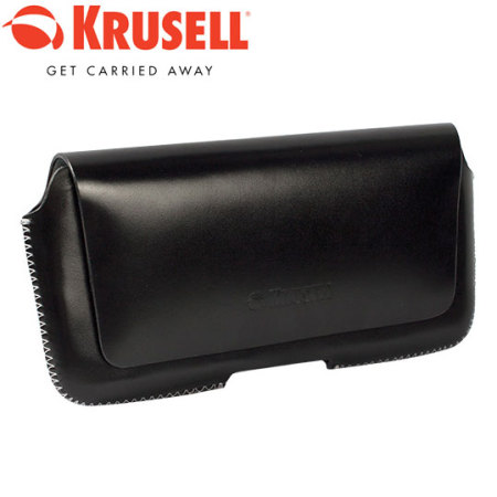 Krusell Hector 5XL Leather Pouch Case - Black