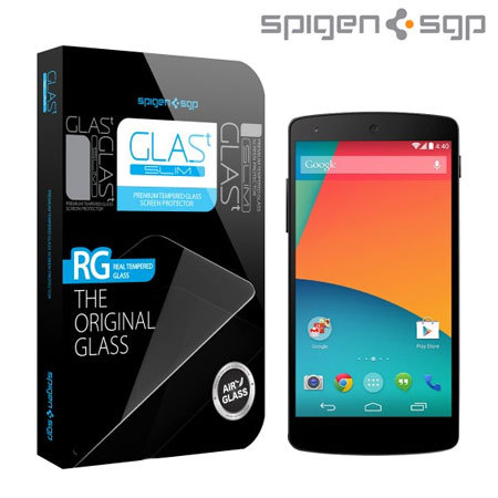Spigen GLAS.t SLIM Tempered Glass Screen Protector for Nexus 5