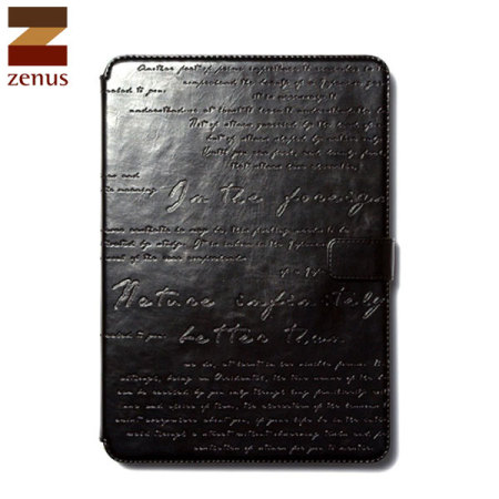 Housse Samsung Galaxy Note 10.1 (2014) Zenus Lettering Diary - Noire