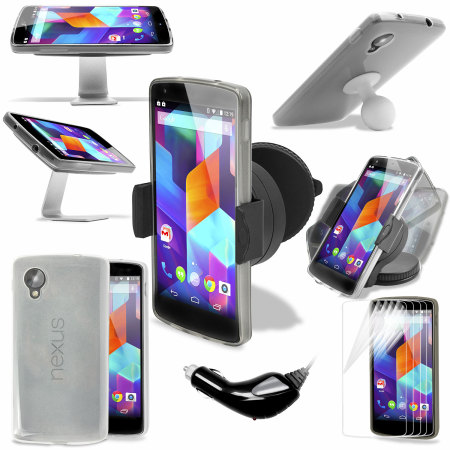 The Ultimate Google Nexus 5 Accessory Pack - White