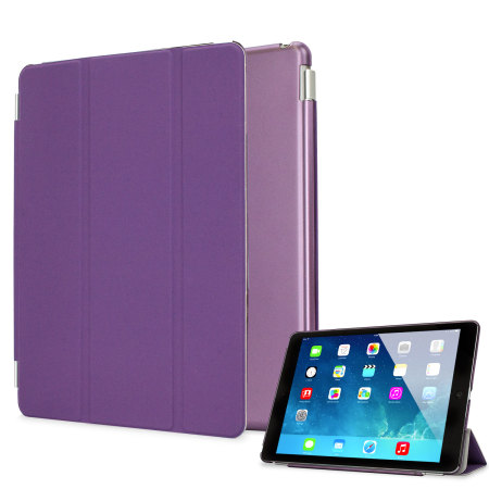 Smart Cover with Hard Back Case for iPad Air - Purple