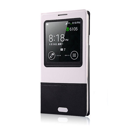 Samsung Galaxy Note 3 Smart Cover Case - Zwart/Wit