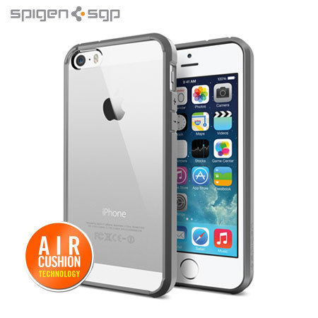 Funda para el iPhone 5S / 5 de Spigen Ultra Hybrid - Gris
