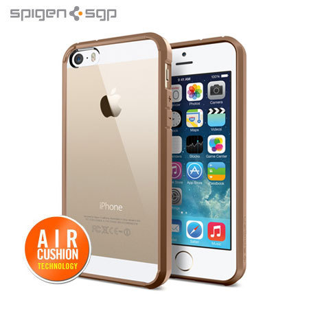 Coque iPhone 5S / 5 Spigen SGP Ultra hybrid – Marron