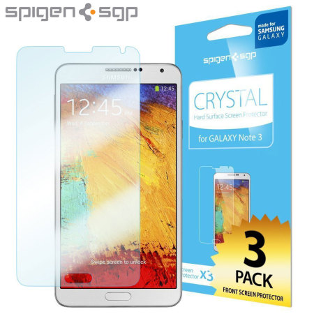 Pack de 3 Protections écran Galaxy Note 3 Spigen Crystal