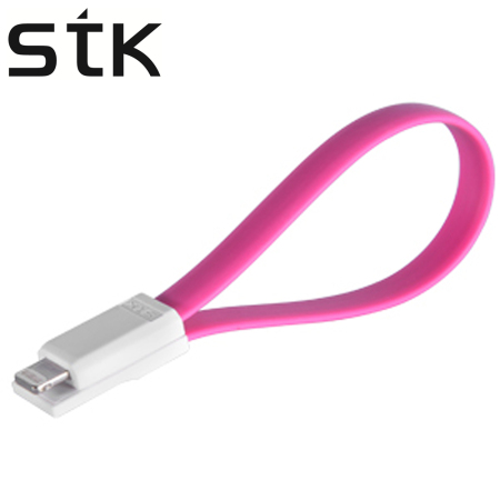Cable USB de carga y datos magnético para  iPhone 5S / 5C / 5 - Rosa