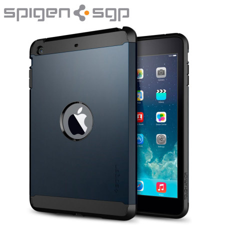 Spigen SGP Tough Armor Case for iPad Mini 2 - Metal Slate