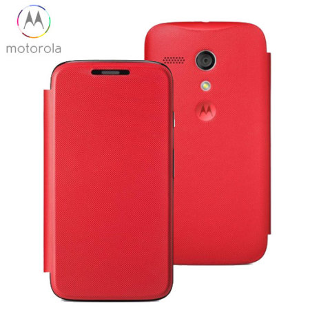 Leer zonsondergang Bediende Official Motorola Moto G Flip Cover - Vivid Red