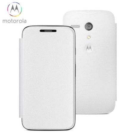 Funda oficial de tapa Motorola Moto G - Blanca