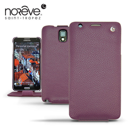 Noreve Tradition Leather Case For Samsung Galaxy Note 3 - Purple