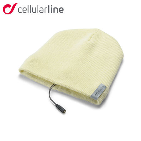 Cellularline Music Beanie Hat - White