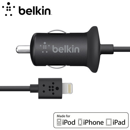 Belkin Hard Wired 2.1A Car Charger with 1.2M Lightning Cable