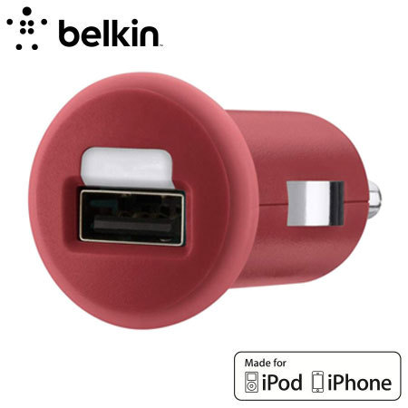 Single Micro USB Car Charger Red