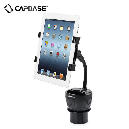 Capdase Car Power Cup Holder Charger 3.4A With Tab-X Mount - Black