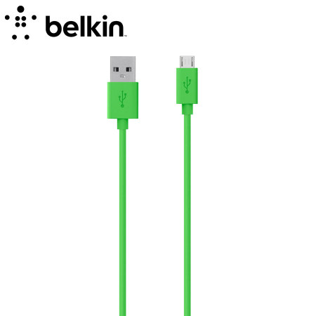 Cable de carga y sincronización Belkin Micro USB -2M- Verde